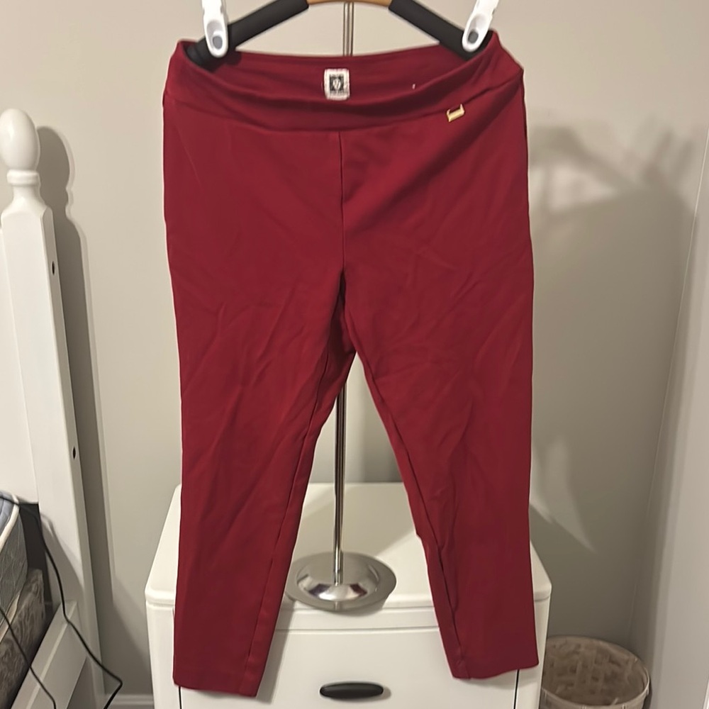 Anne Klein Red PullOn Dress Pants